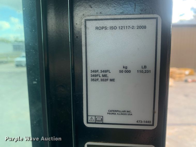 image for item DP8742 2019 Caterpillar 349FL  excavator