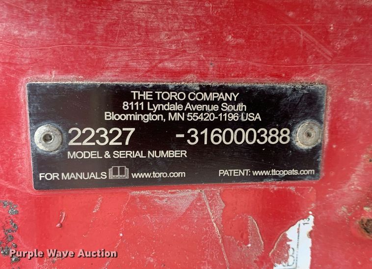 image for item DP8749 2016 Toro 22327  compact utility loader