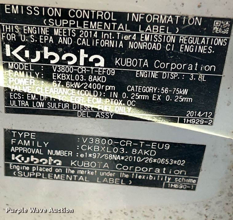 image for item DQ1045 2015 Takeuchi TL10  tracked skid steer loader