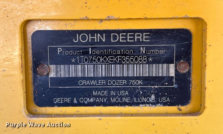 image for item DQ2267 2019 John Deere 750K LGP  dozer