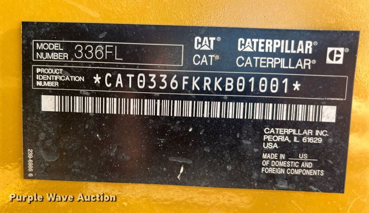 image for item DQ2280 2015 Caterpillar 336FL  excavator