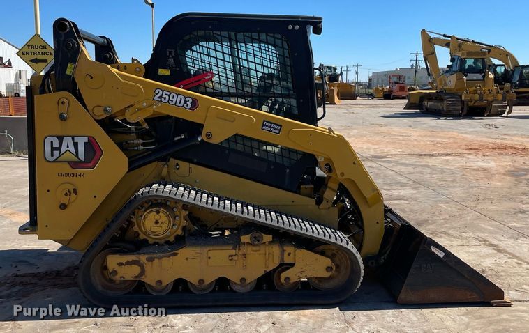image for item DQ2281 2020 Caterpillar 259D3  tracked skid steer loader