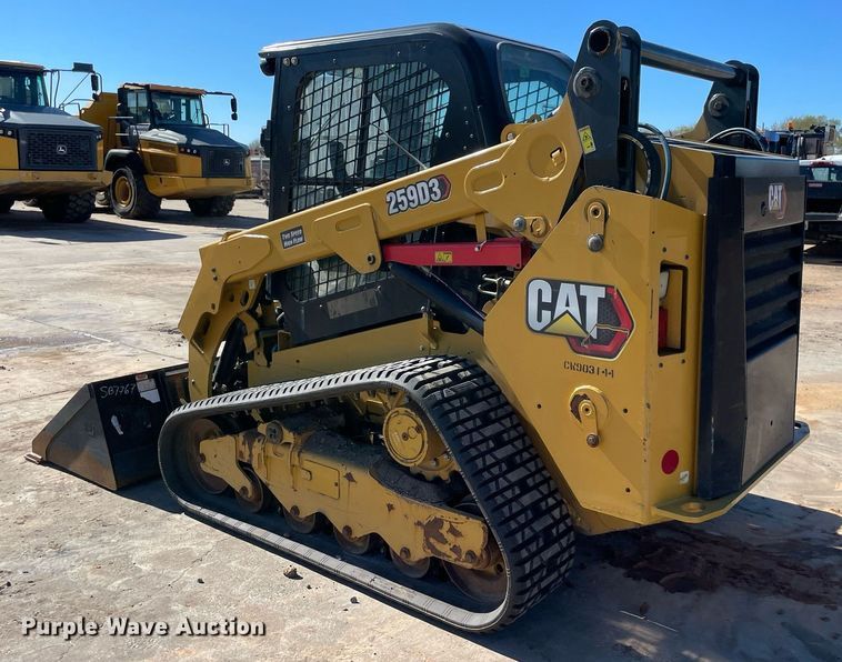 image for item DQ2281 2020 Caterpillar 259D3  tracked skid steer loader
