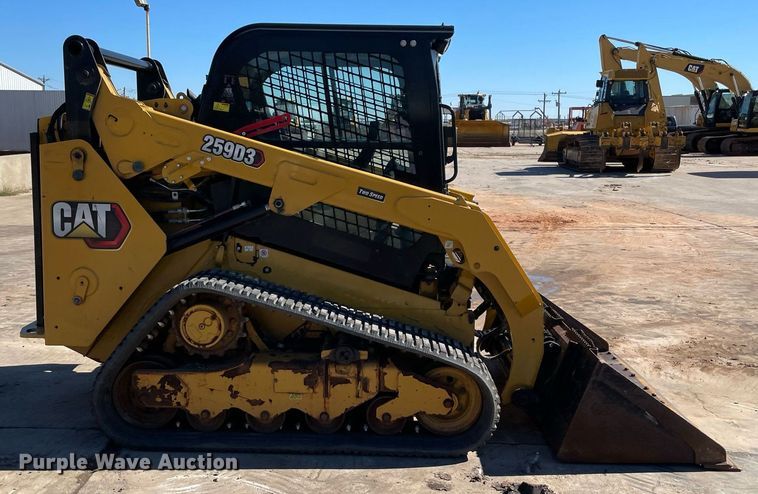 image for item DQ2283 2021 Caterpillar 259D3  tracked skid steer loader