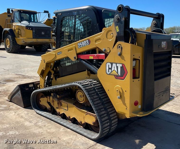 image for item DQ2283 2021 Caterpillar 259D3  tracked skid steer loader