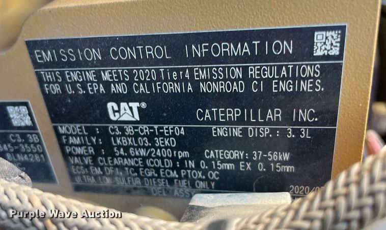 image for item DQ2283 2021 Caterpillar 259D3  tracked skid steer loader