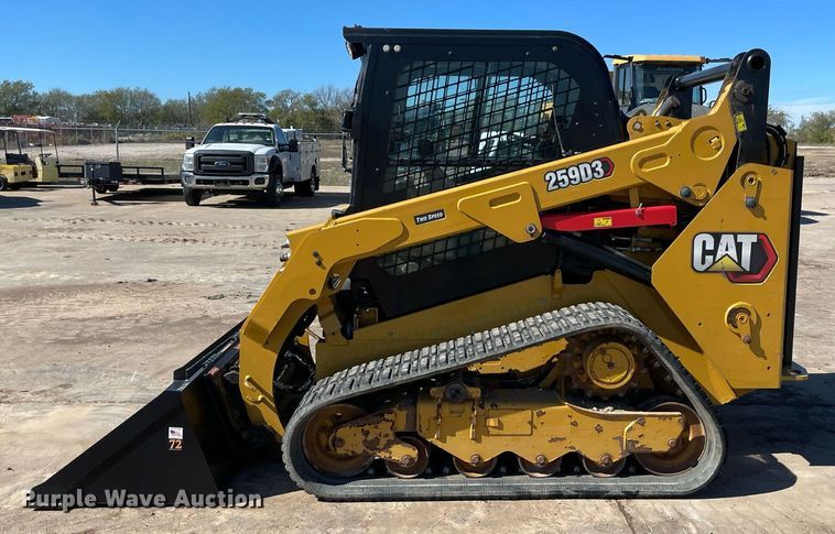 image for item DQ2284 2020 Caterpillar 259D3  tracked skid steer loader