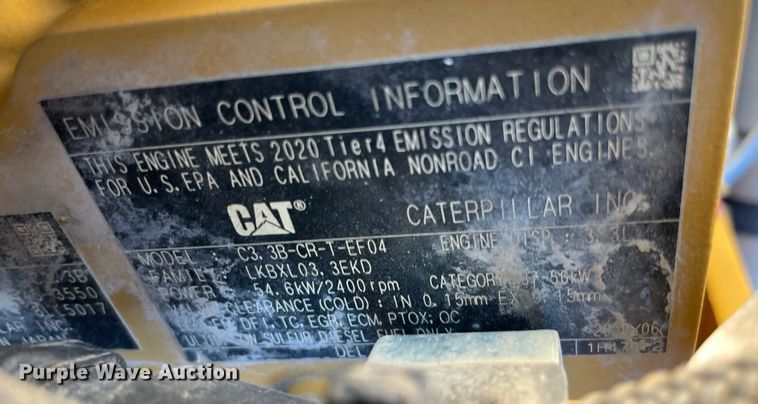 image for item DQ2284 2020 Caterpillar 259D3  tracked skid steer loader