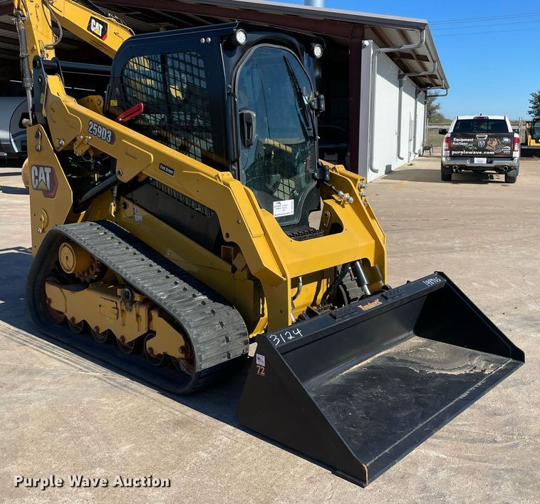 image for item DQ2285 2021 Caterpillar 259D3  tracked skid steer loader