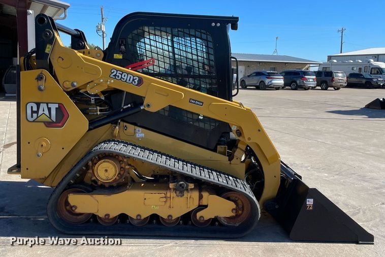 image for item DQ2285 2021 Caterpillar 259D3  tracked skid steer loader