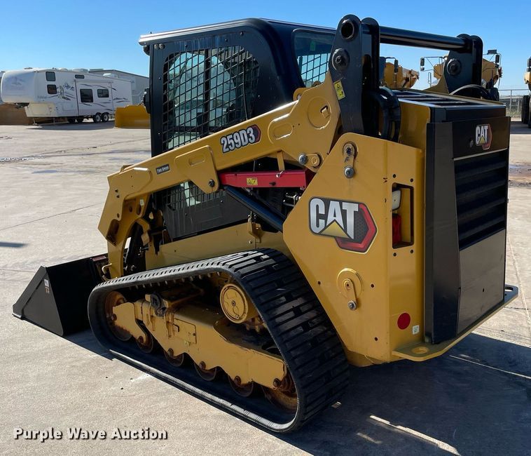 image for item DQ2285 2021 Caterpillar 259D3  tracked skid steer loader