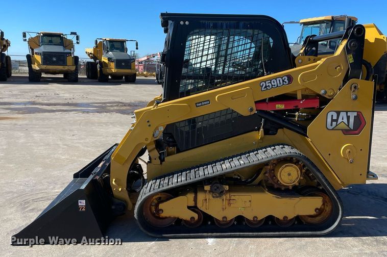 image for item DQ2285 2021 Caterpillar 259D3  tracked skid steer loader