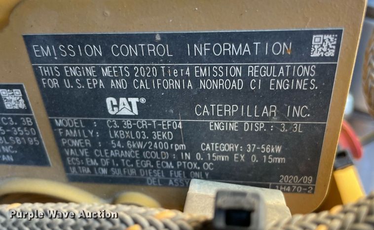 image for item DQ2285 2021 Caterpillar 259D3  tracked skid steer loader