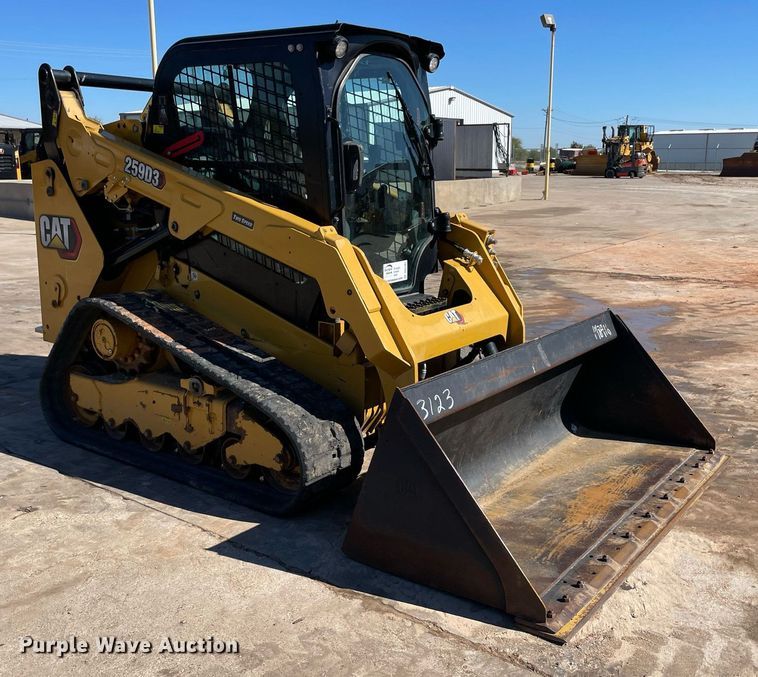 image for item DQ2287 2021 Caterpillar 259D3  tracked skid steer loader
