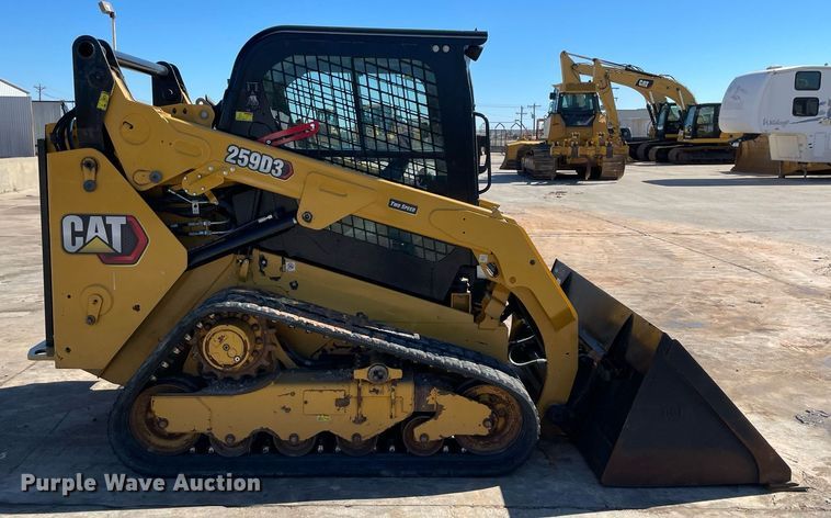 image for item DQ2287 2021 Caterpillar 259D3  tracked skid steer loader