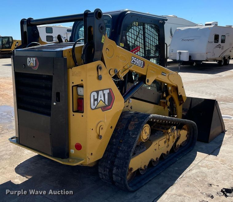 image for item DQ2287 2021 Caterpillar 259D3  tracked skid steer loader