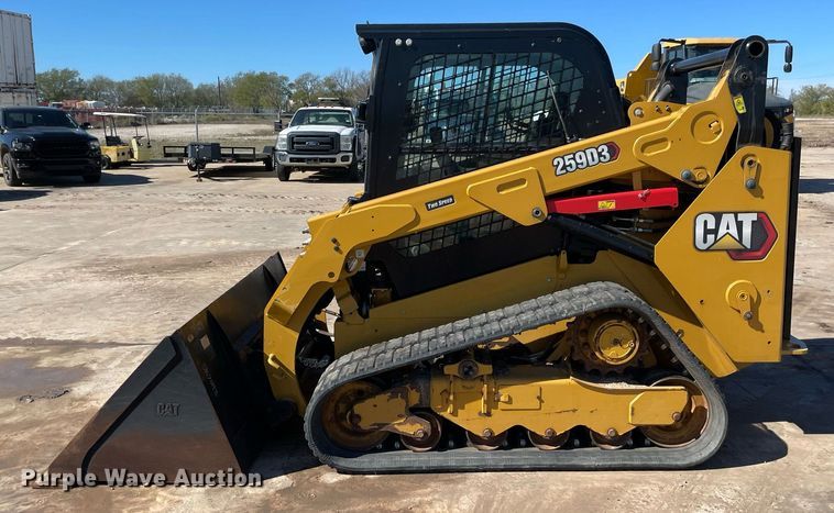 image for item DQ2287 2021 Caterpillar 259D3  tracked skid steer loader