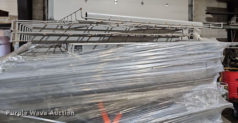 image for item DQ8503 Approximately (26) shelving racks and cable