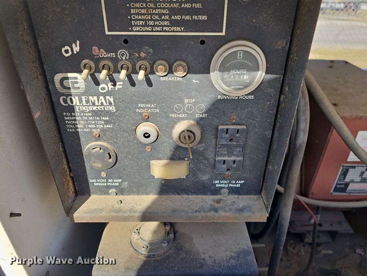 image for item DR3440 Coleman MH4000RKH  light plant