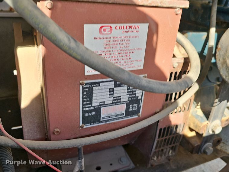 image for item DR3440 Coleman MH4000RKH  light plant