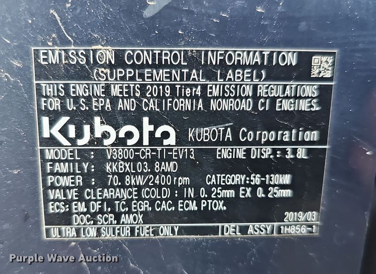 image for item DS5731 2019 Kubota SVL 95-2S  skid steer loader