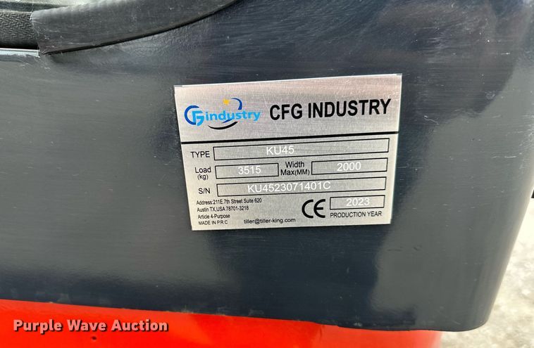 image for item DW2939 2023 CFG Industry KU45  mini excavator