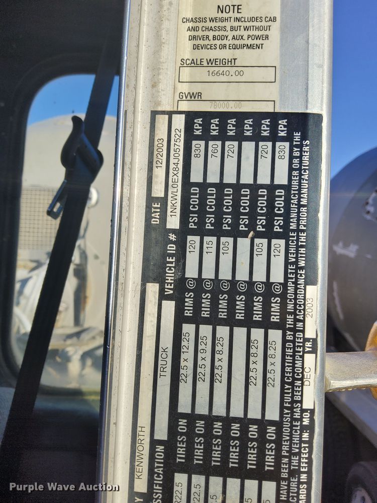 image for item EV9392 2004 Kenworth W900  ready mix truck