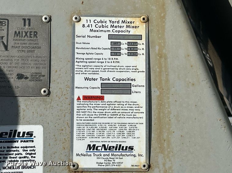 image for item EV9393 1998 Mack RD600  ready mix truck