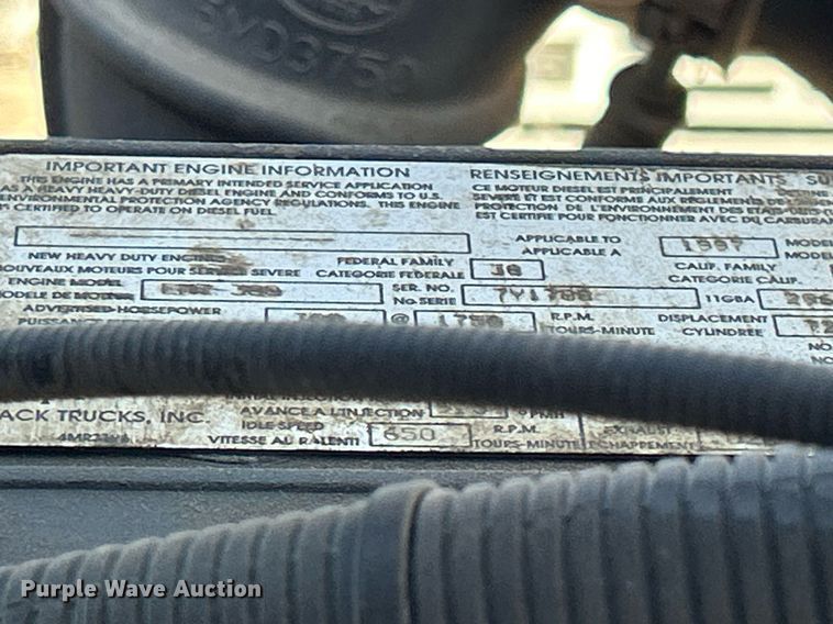 image for item EV9394 1998 Mack RD600  ready mix truck