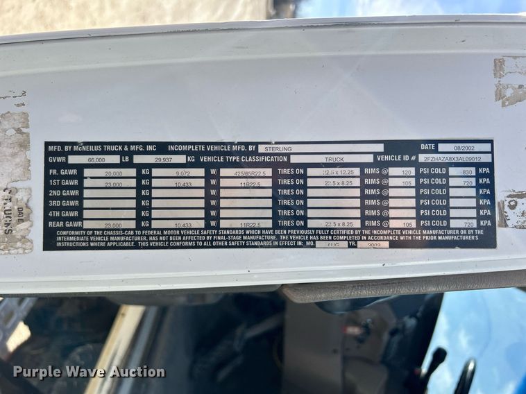 image for item EV9401 2003 Sterling LT9500  ready mix truck