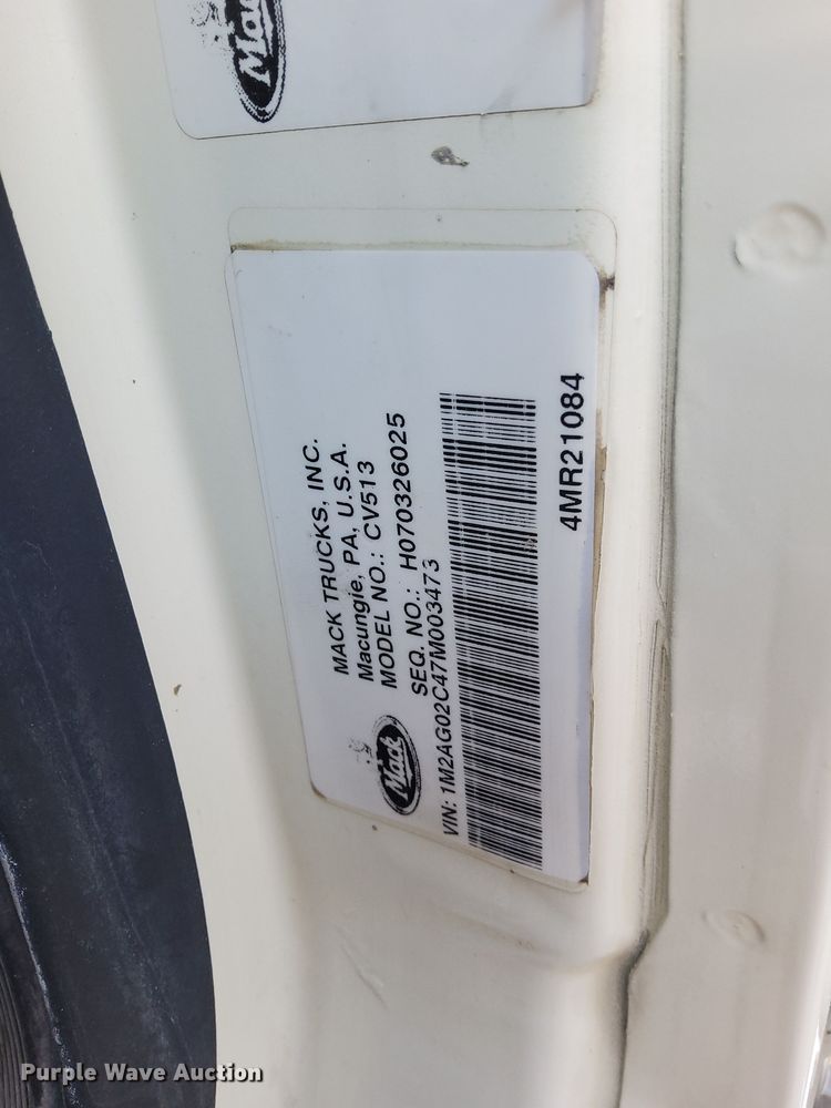 image for item EV9402 2007 Mack CV500  ready mix truck