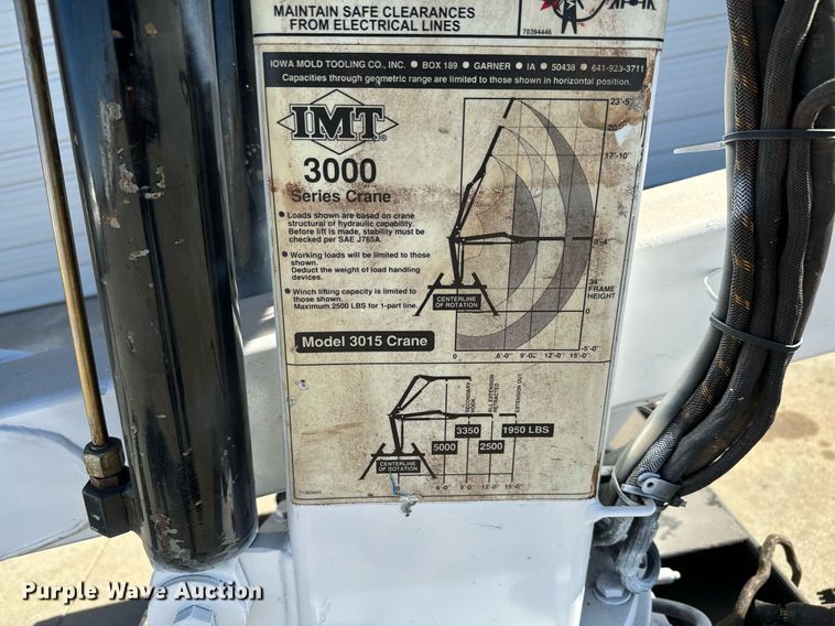 image for item GG9885 2007 IMT 445 3000  truck mounted crane