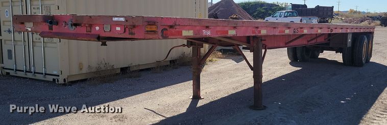image for item JG9731 1970 Transcraft  flatbed trailer