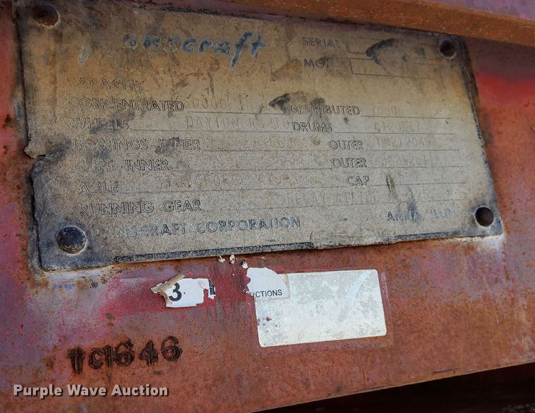 image for item JG9731 1970 Transcraft  flatbed trailer