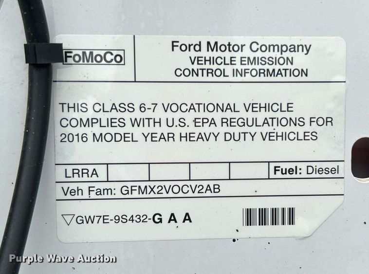 image for item KH9562 2016 Ford F650 Super Duty  bucket truck