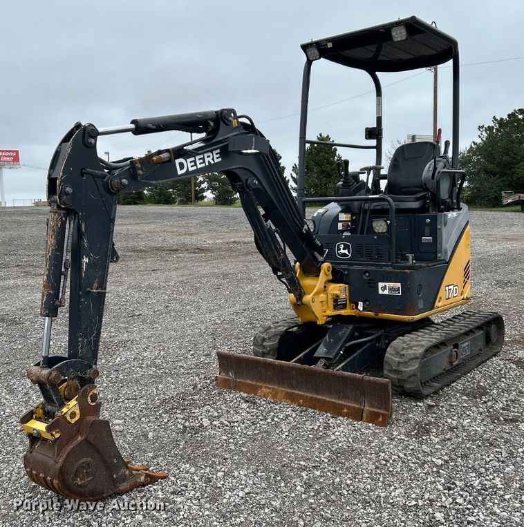 image for item KH9565 2014 John Deere 17D  mini excavator