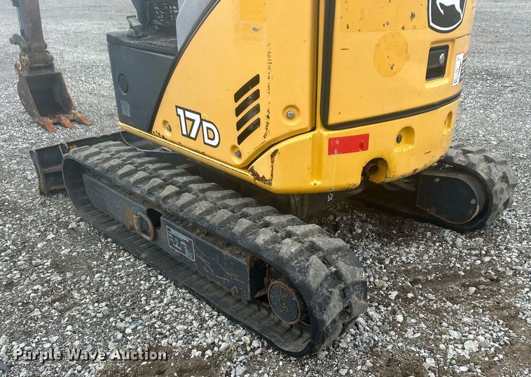 image for item KH9565 2014 John Deere 17D  mini excavator
