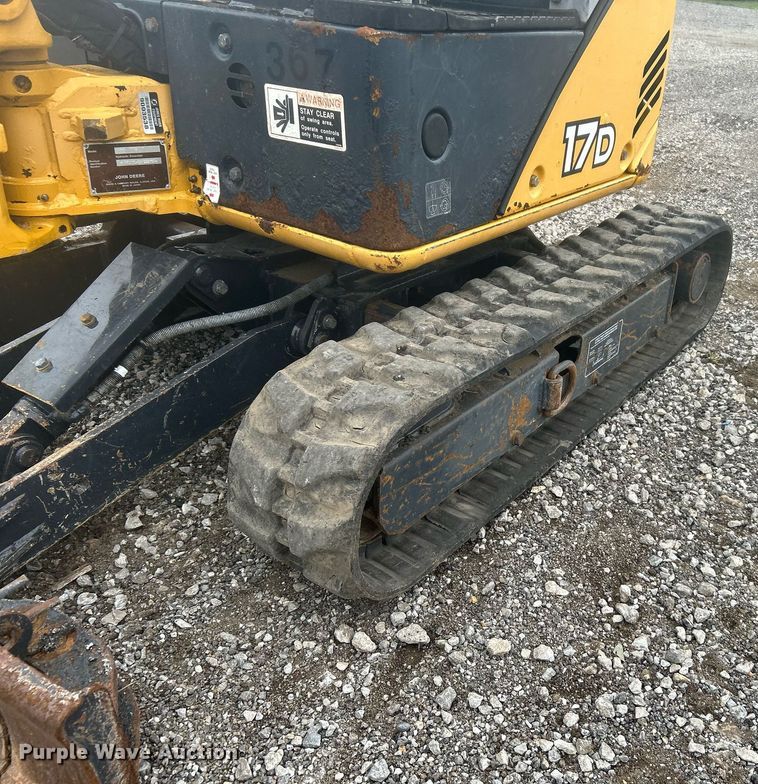 image for item KH9565 2014 John Deere 17D  mini excavator