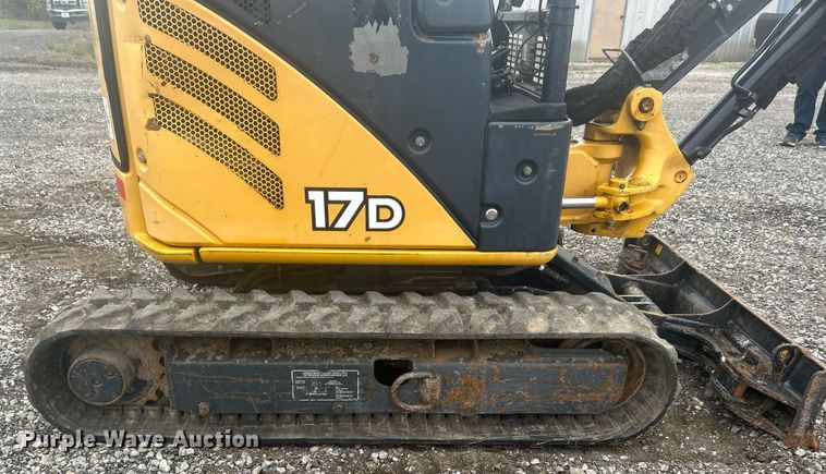 image for item KH9565 2014 John Deere 17D  mini excavator