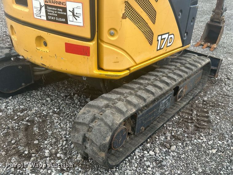 image for item KH9565 2014 John Deere 17D  mini excavator