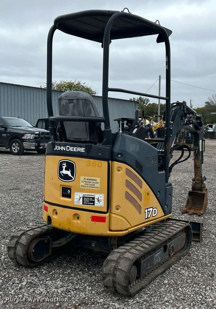 image for item KH9567 2014 John Deere 17D  mini excavator