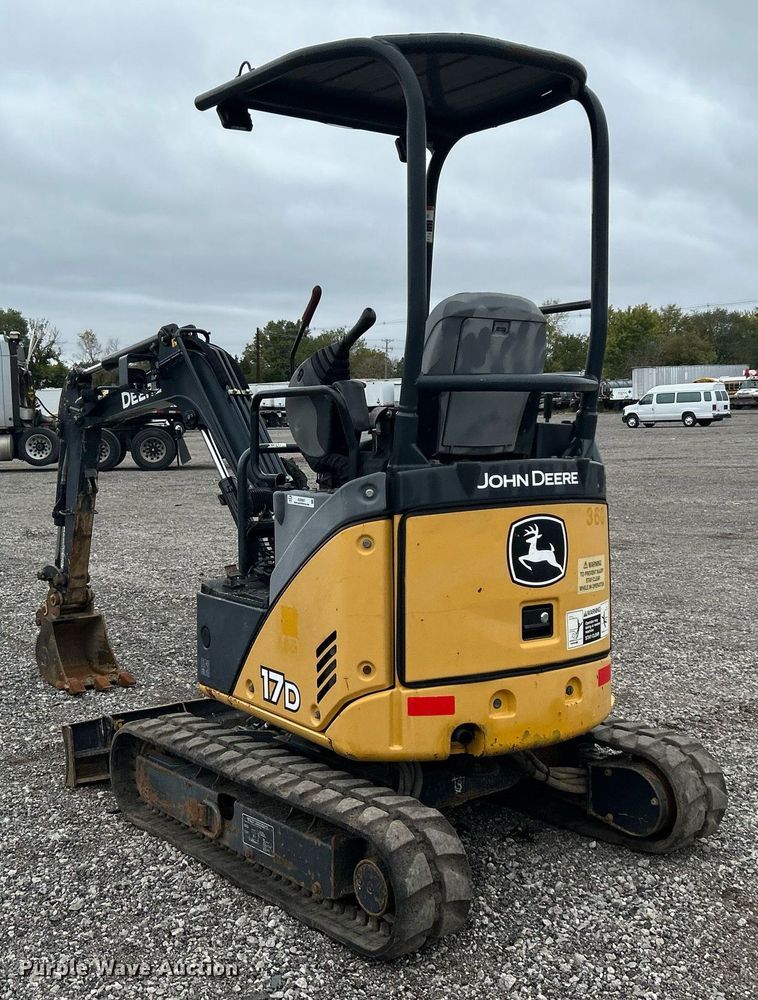 image for item KH9567 2014 John Deere 17D  mini excavator