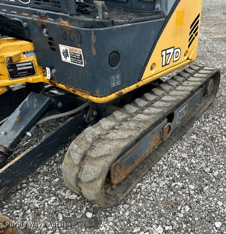 image for item KH9567 2014 John Deere 17D  mini excavator