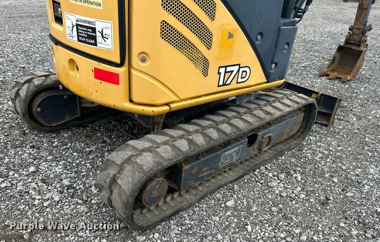 image for item KH9567 2014 John Deere 17D  mini excavator