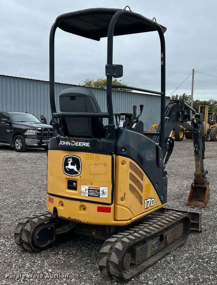 image for item KH9568 2014 John Deere 17D  mini excavator