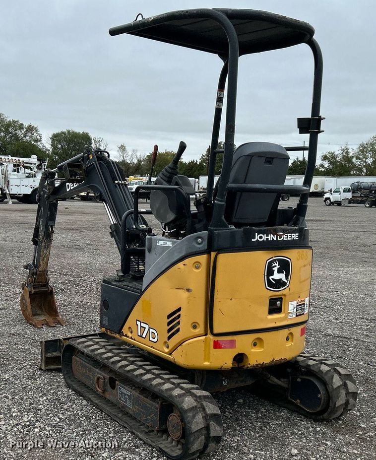 image for item KH9568 2014 John Deere 17D  mini excavator