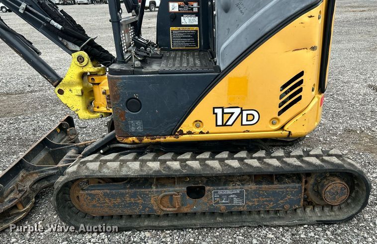image for item KH9568 2014 John Deere 17D  mini excavator