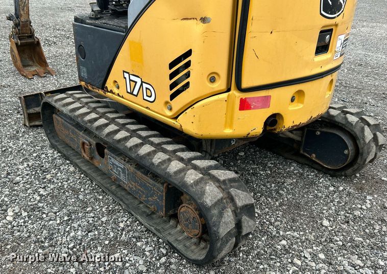 image for item KH9568 2014 John Deere 17D  mini excavator