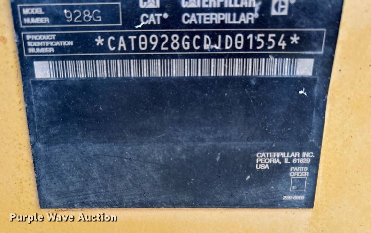 image for item KH9589 2005 Caterpillar  928G wheel loader