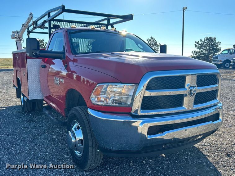 image for item KH9596 2016 Dodge Ram 3500HD  utility bed pickup truck